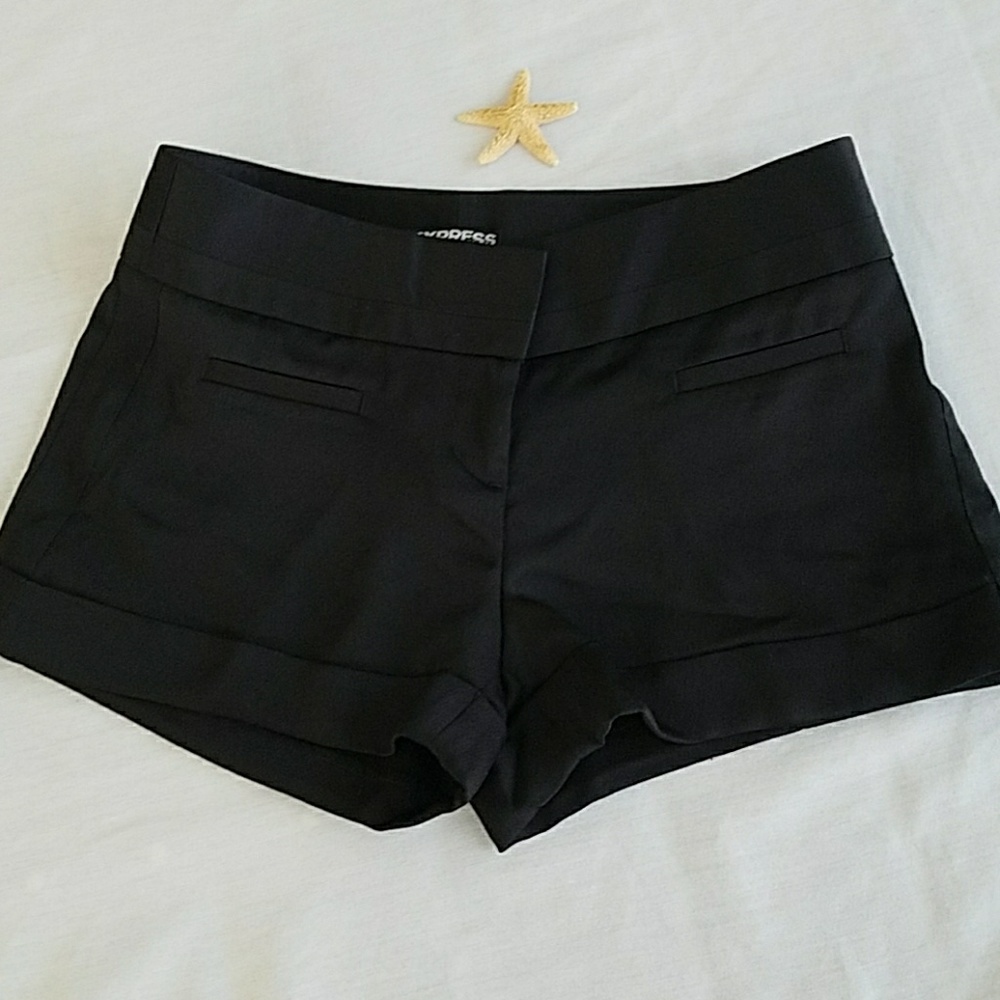 Express Black Cuffed Shorts
